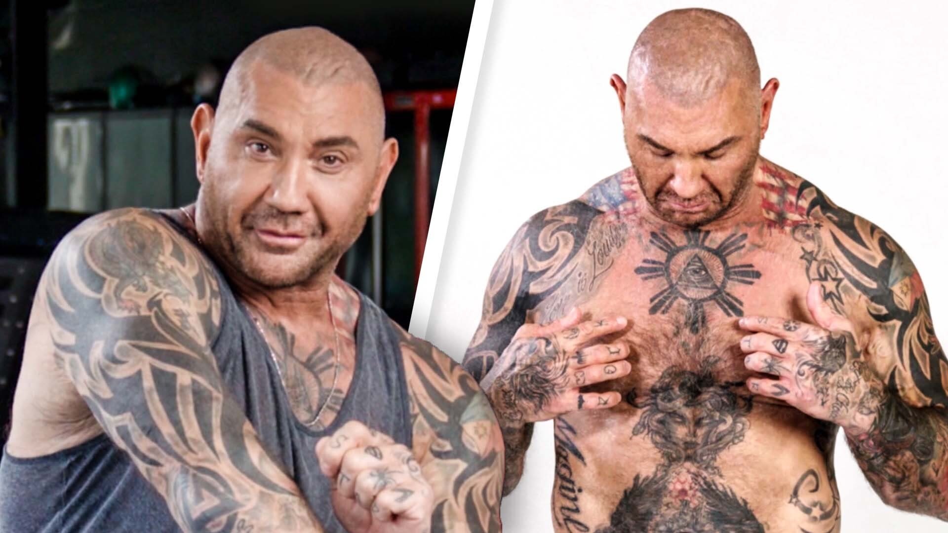 Dave Bautista tattoo collection