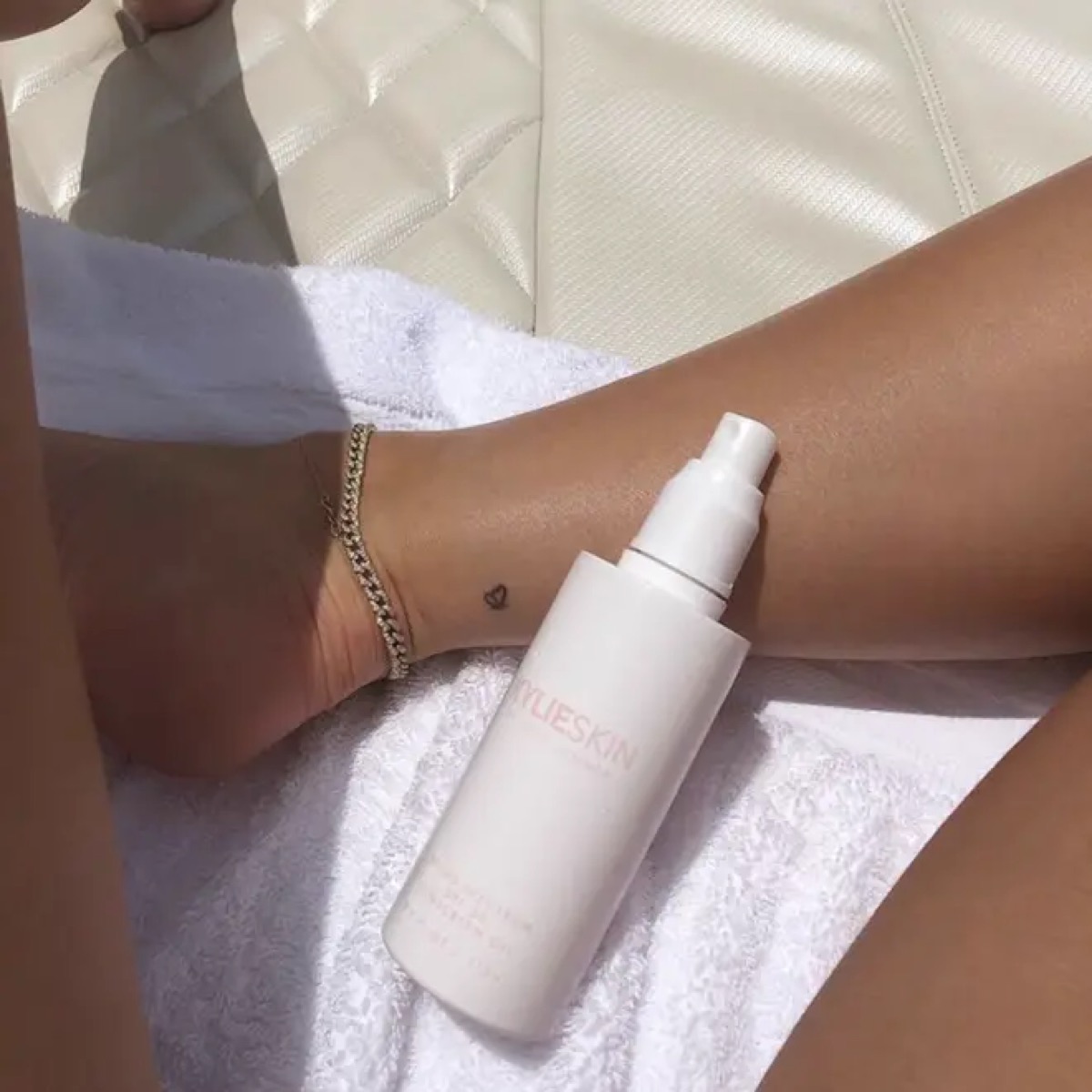 Kylie Jenner tattoos: clear image of Kylie’s matching butterfly ankle tattoo
