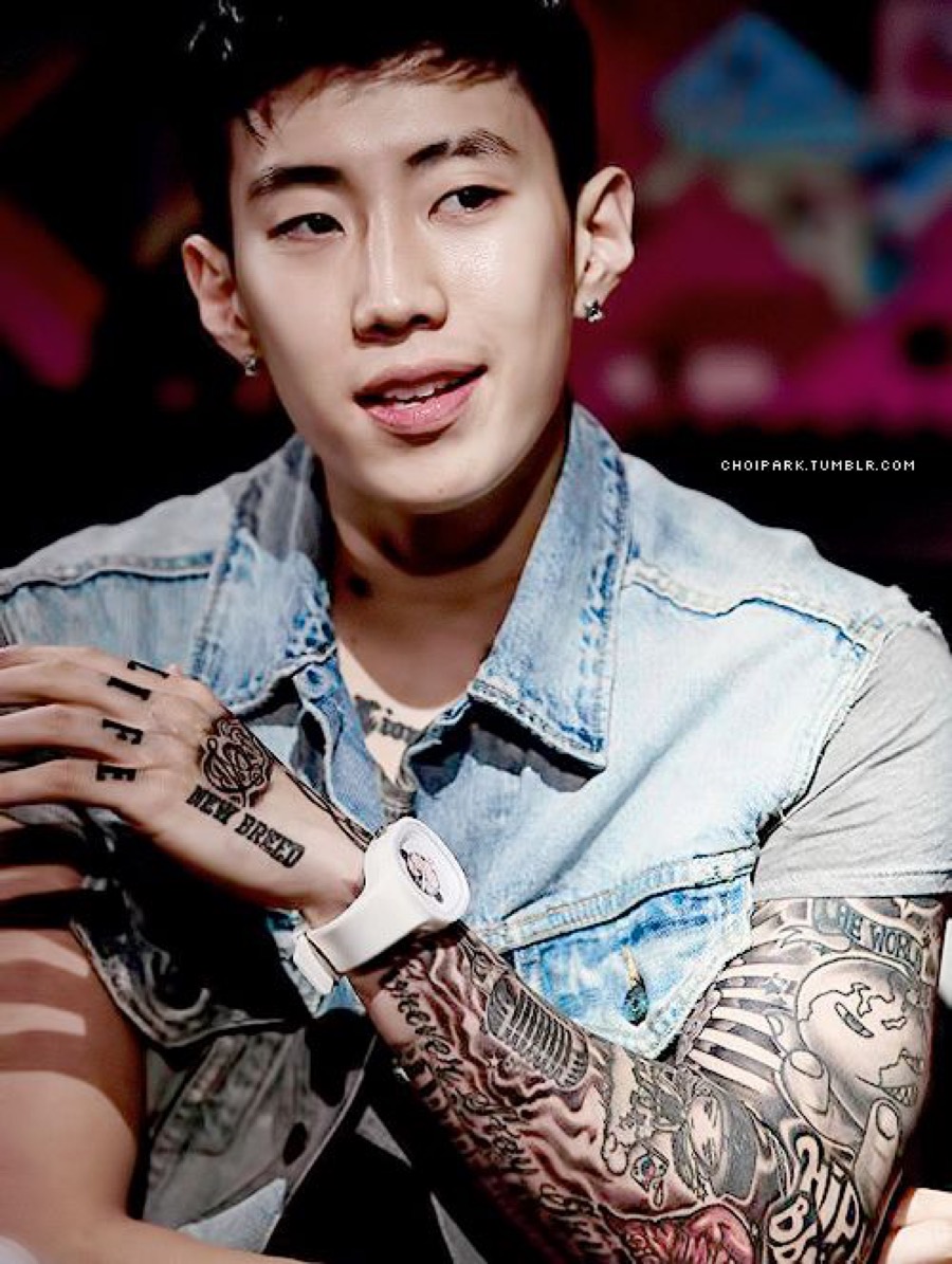 Jay Park tattoos: Jay Park hand and arm lettering tattoos
