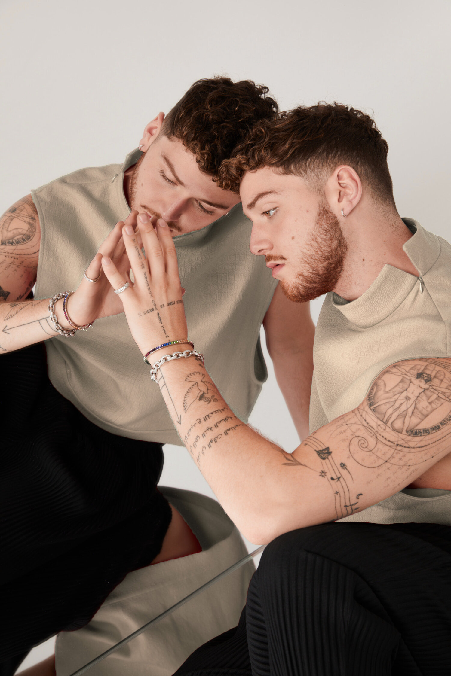 Bazzi sleeve and hand tattoos