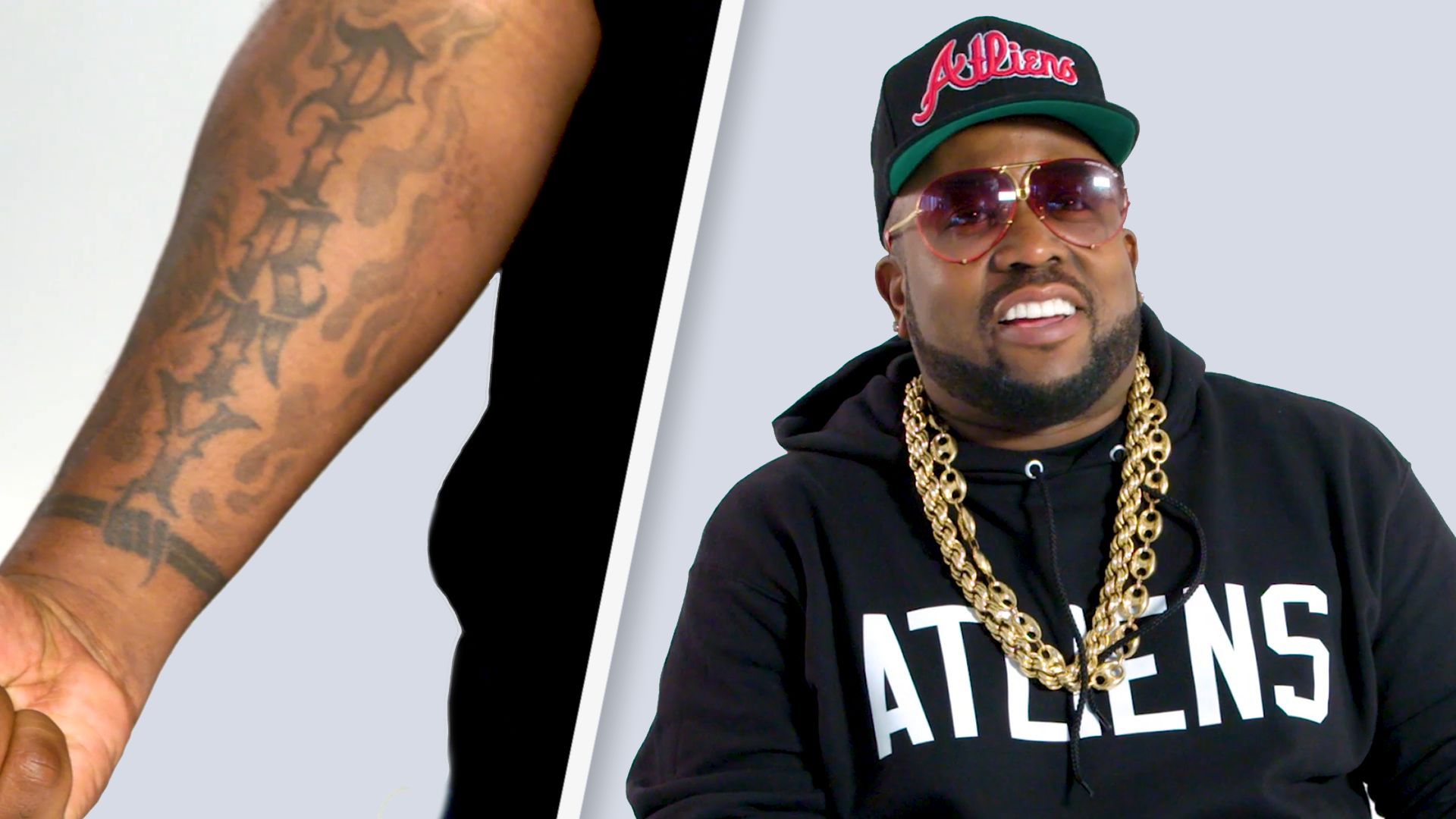 Big Boi Dirty South and forearm tattoos