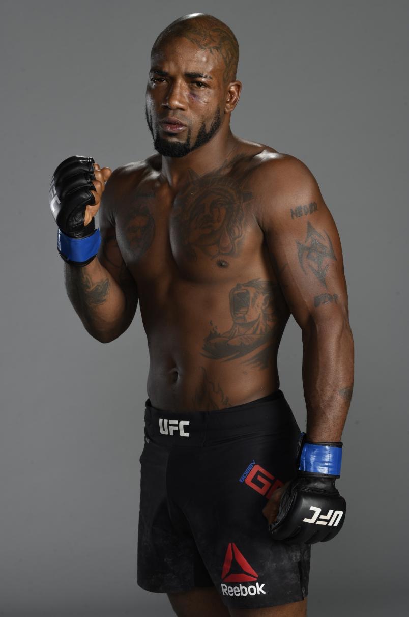 Bobby Green tattoos: different official portrait showing the arms and shoulder placement in clear light
