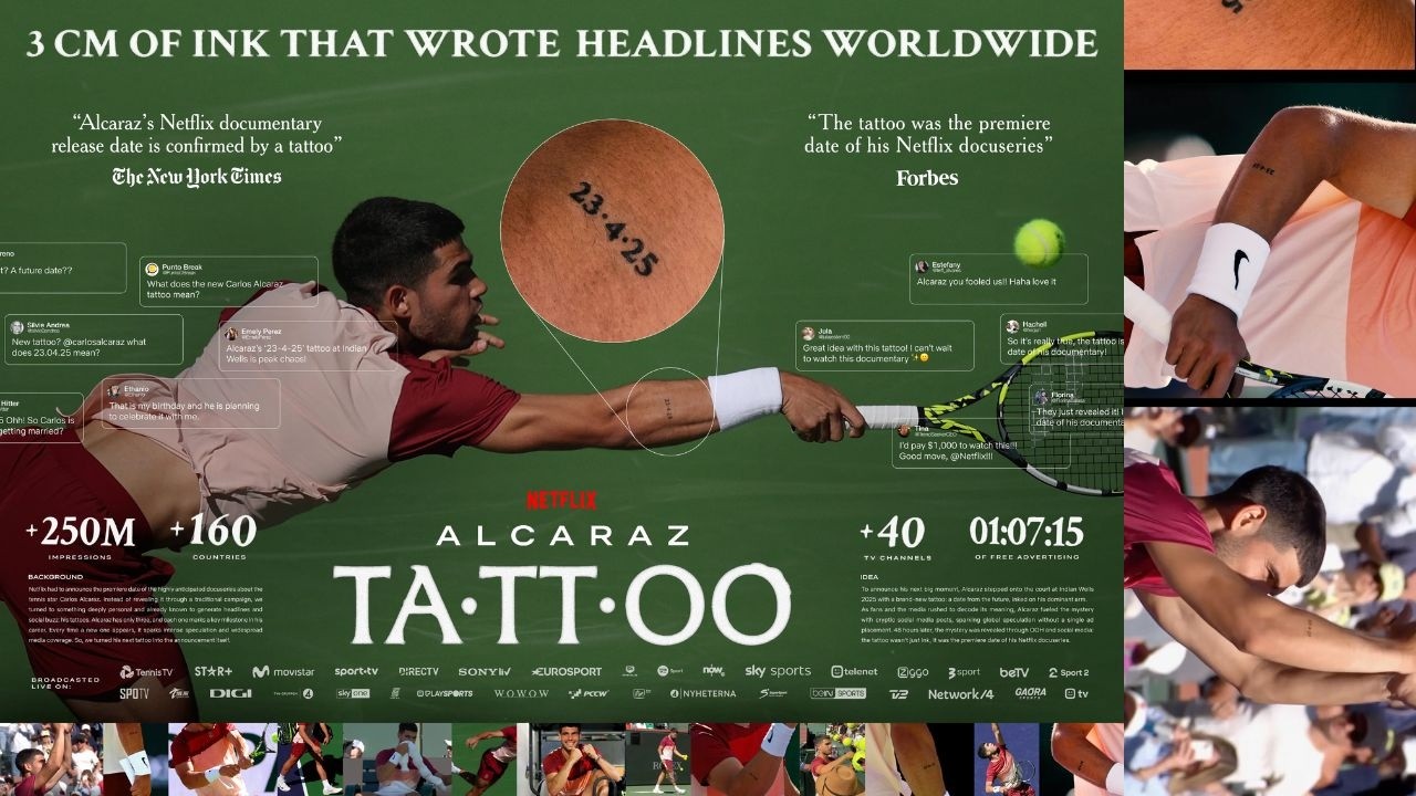 Carlos Alcaraz new tattoo