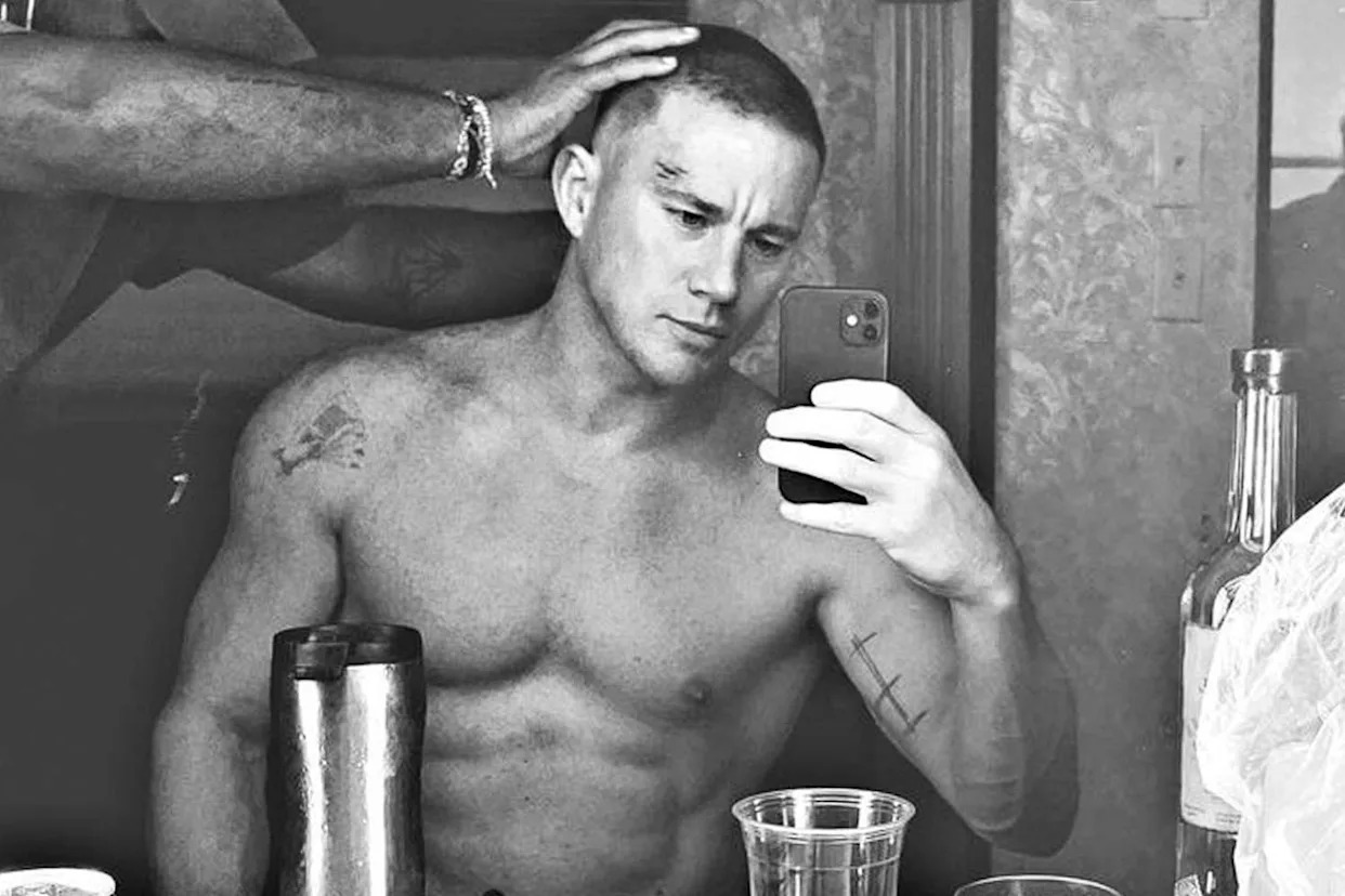 Channing Tatum tattoos: Newer lower-leg tattoo coverage
