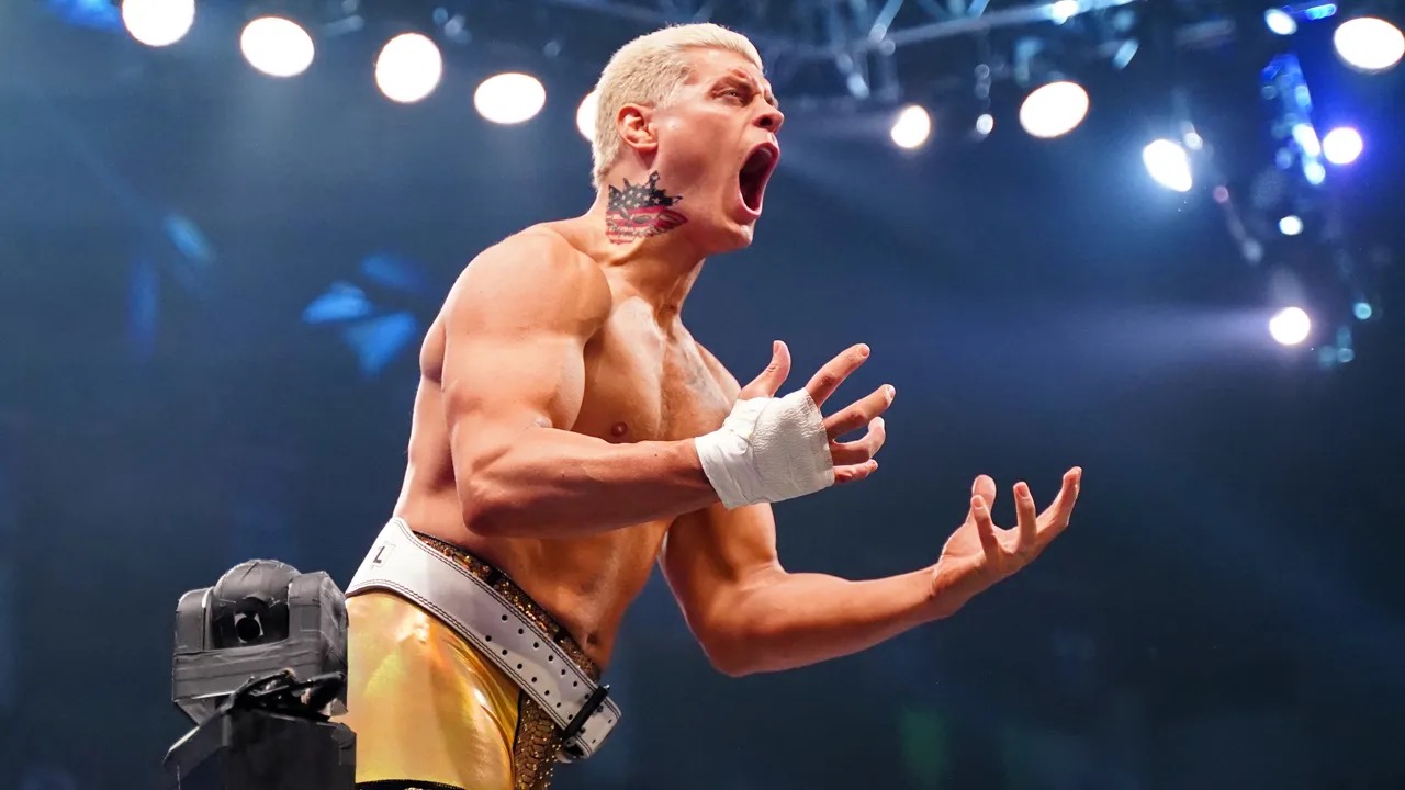 Cody Rhodes American Nightmare neck tattoo in the ring