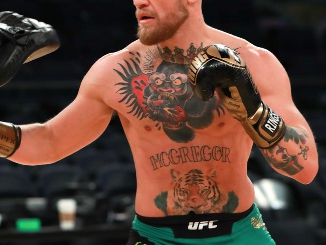 Conor McGregor tattooed torso