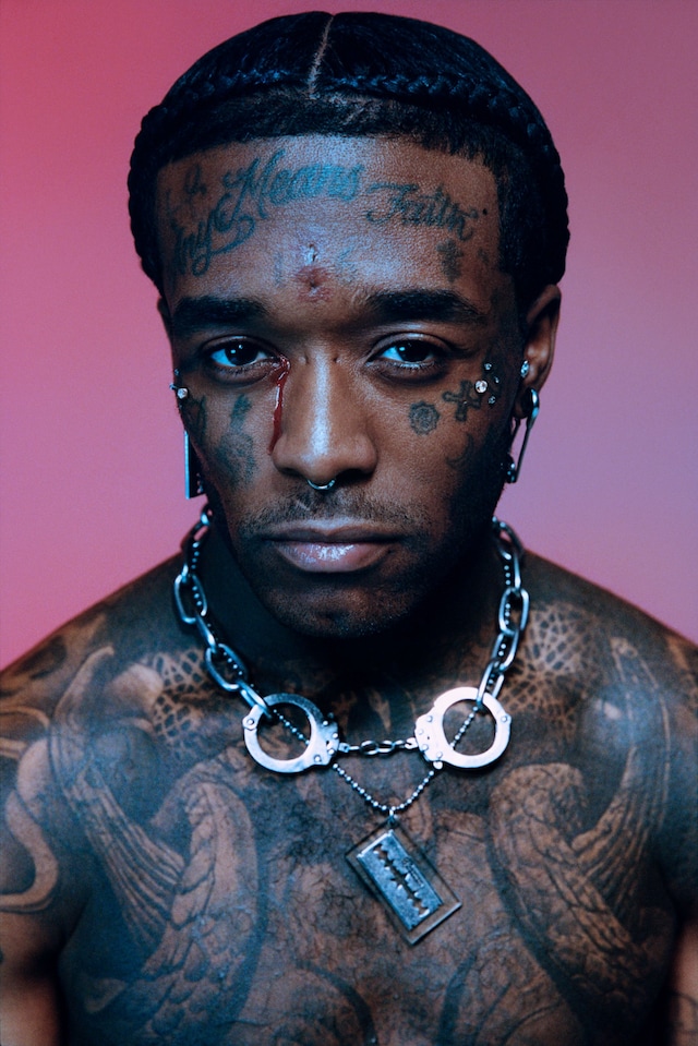 Lil Uzi Vert Faith and Mommy forehead tattoos