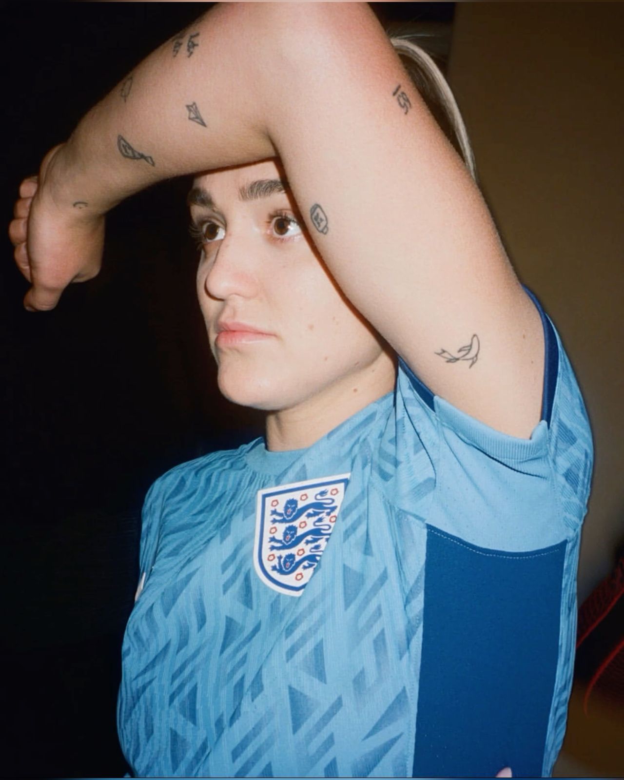 Georgia Stanway scattered forearm tattoos