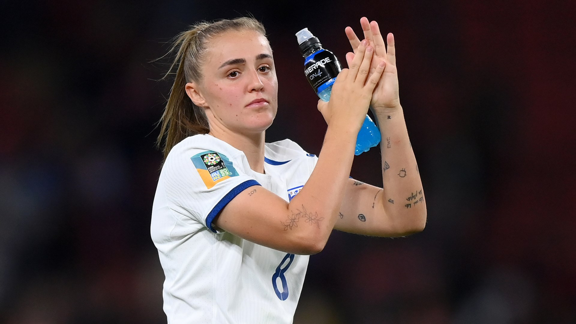 Georgia Stanway wrist and arm tattoos
