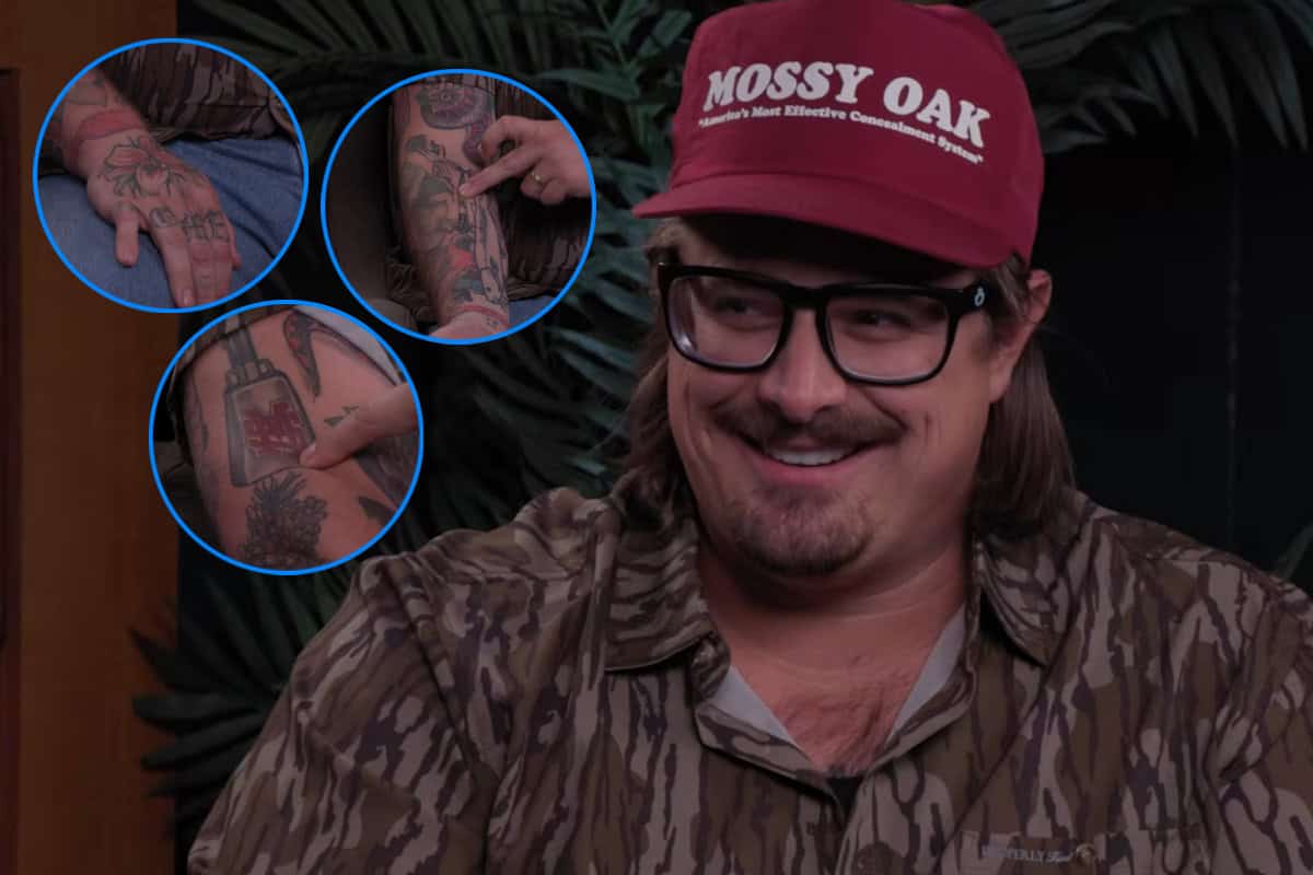 HARDY hand and arm tattoo close-up