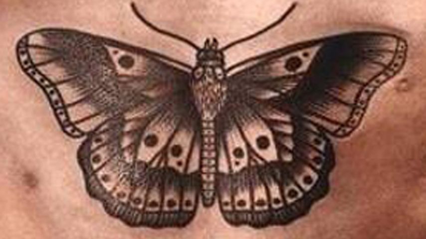 Harry Styles’s butterfly and swallow chest tattoos