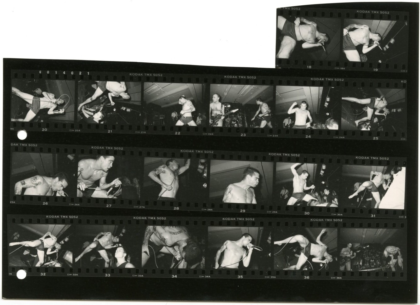 Henry Rollins 1987 session tattoos