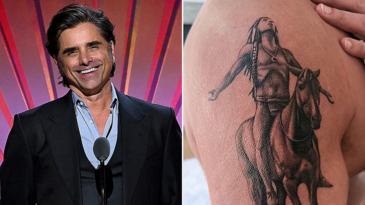 John Stamos Appeal to the Great Spirit tattoo and portrait