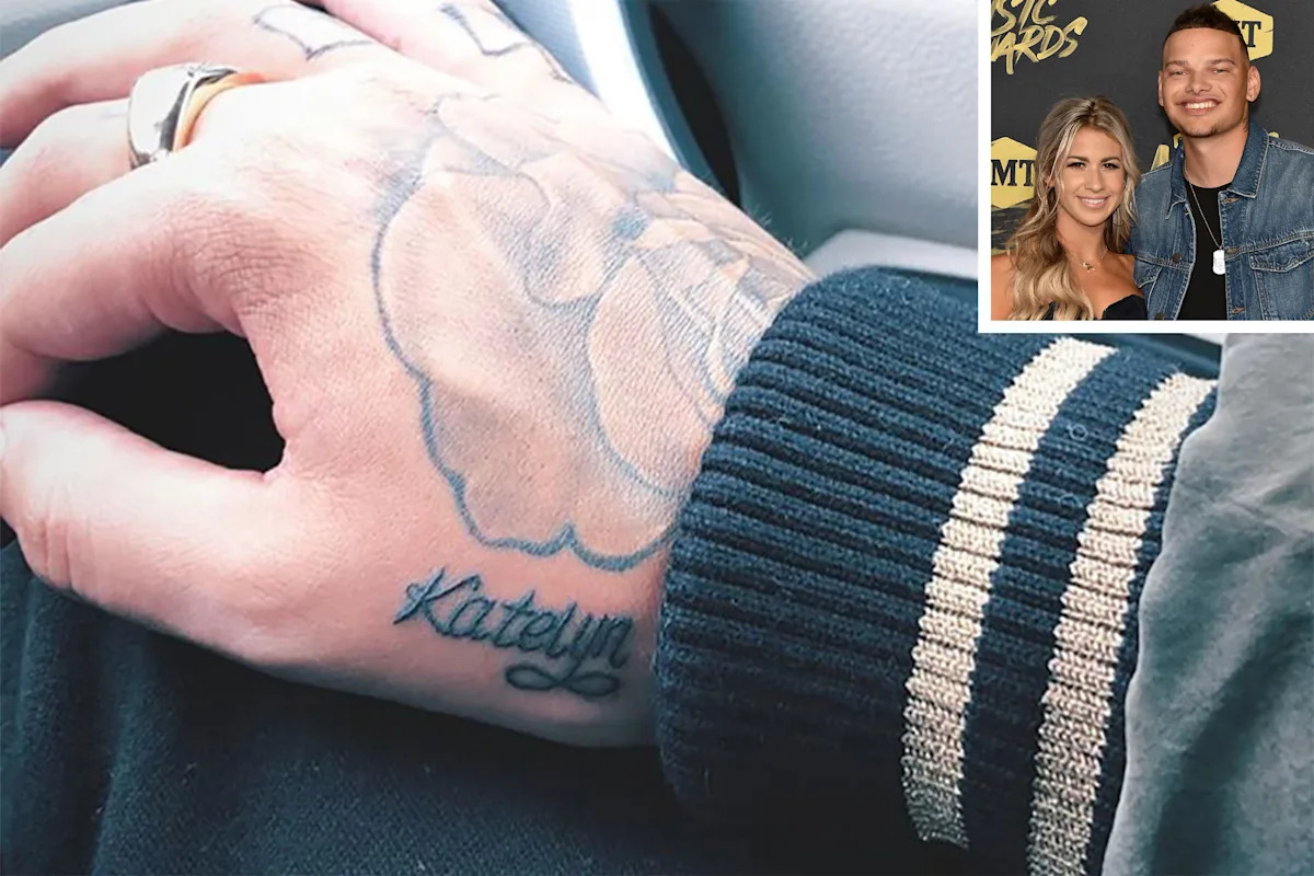 Kane Brown Katelyn hand tattoo
