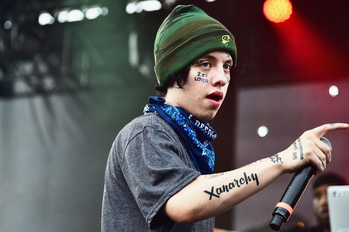 Lil Xan Xanarchy forearm tattoo