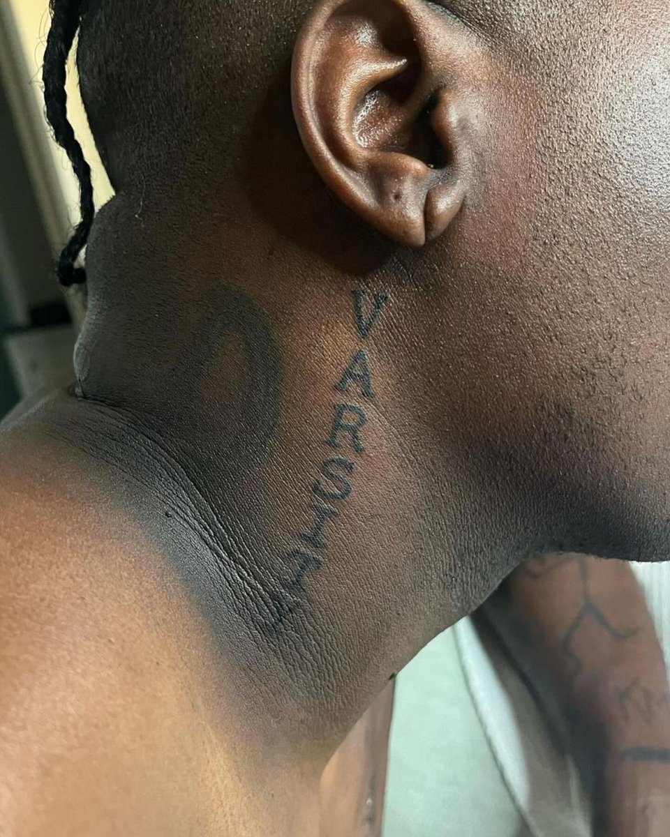 Lil Yachty VARSH neck tattoo
