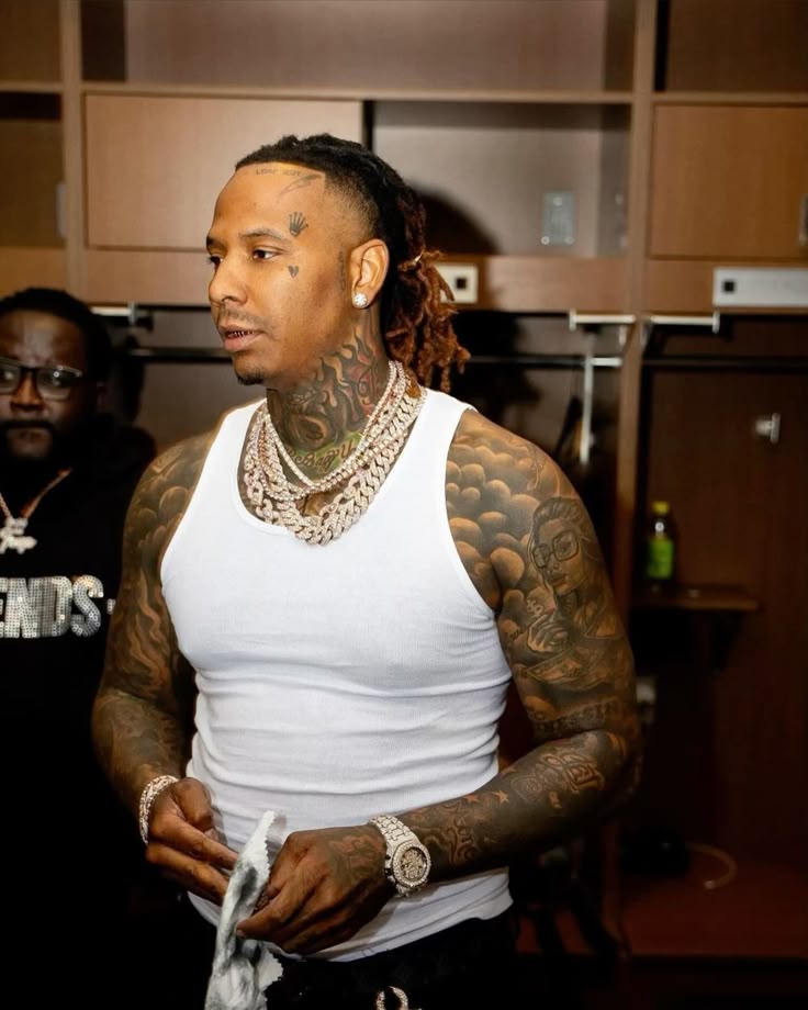 Moneybagg Yo controversial portrait tattoo