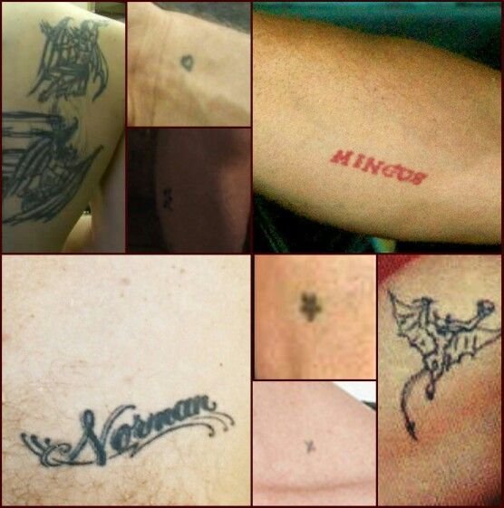 Norman Reedus Norman chest tattoo and surrounding ink