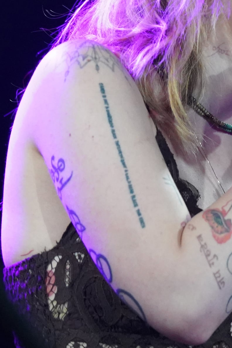 Paris Jackson mandala shoulder tattoo