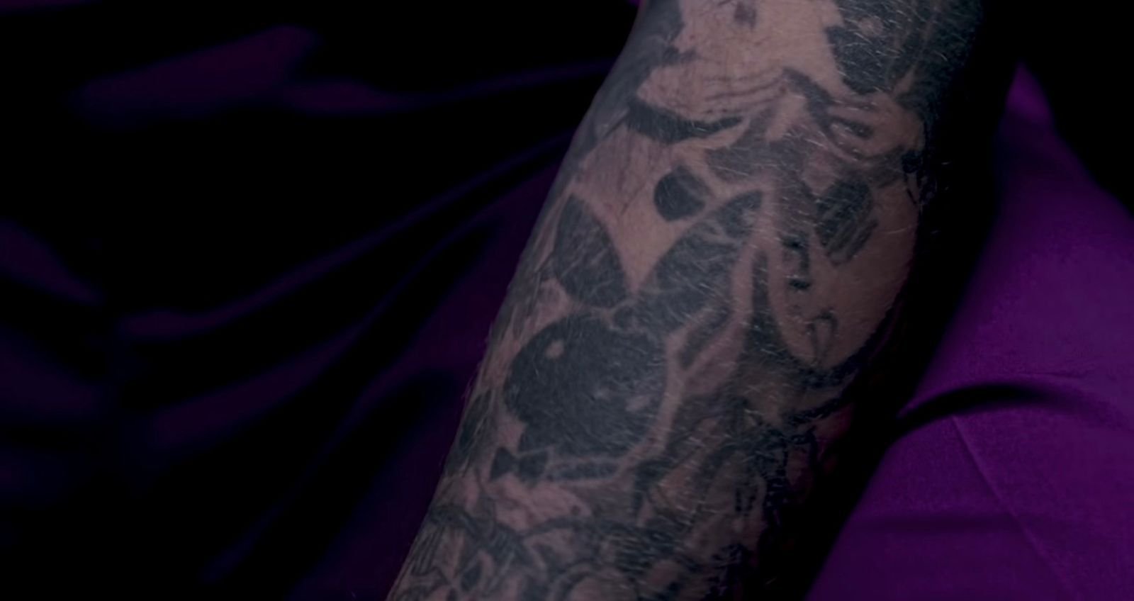 Post Malone detailed forearm tattoos