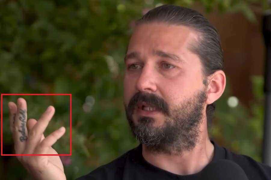 Shia LaBeouf’s Bakersfield finger tattoo
