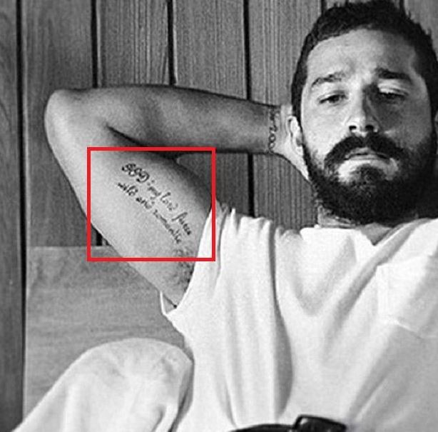 shai labeouf tattoos