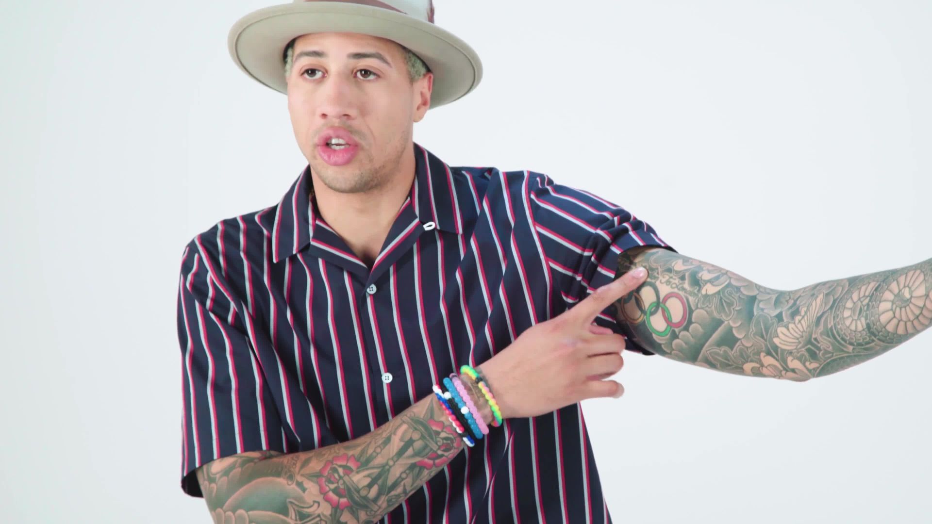 Miles Chamley-Watson tattoos: tattooed sleeves