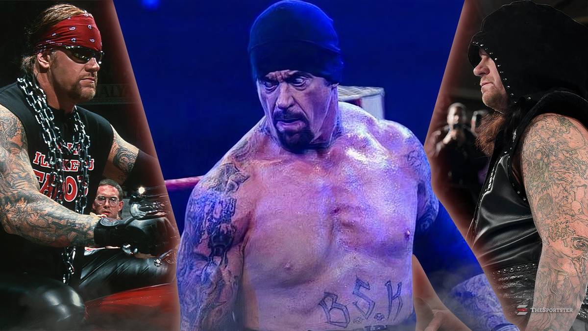 The Undertaker chest and arm tattoos