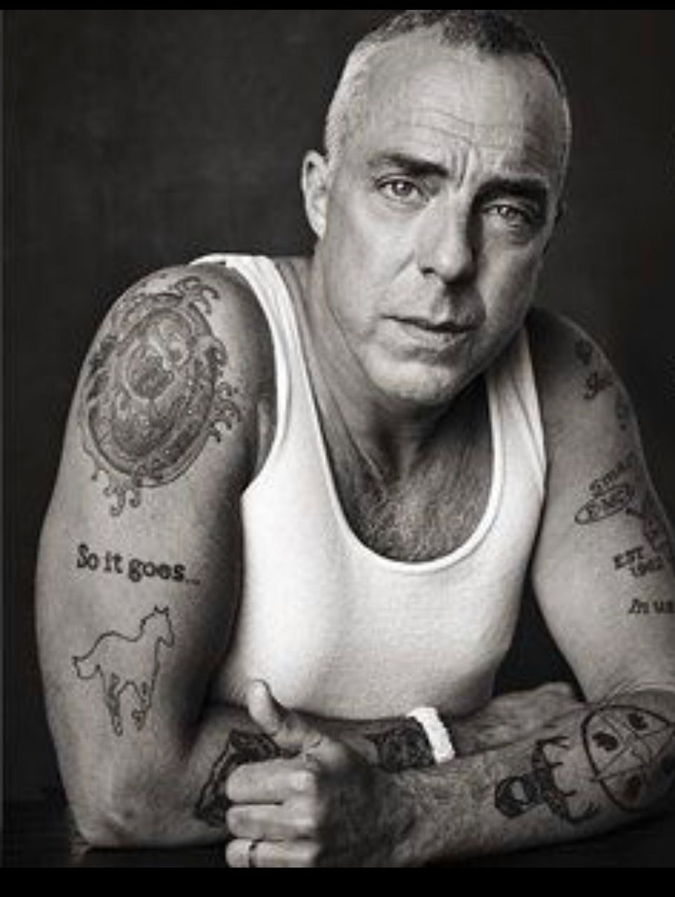 Titus Welliver White Pony So It Goes tattoo
