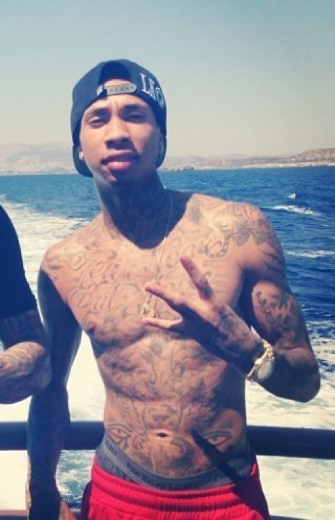 Tyga Jack Skellington tattoo
