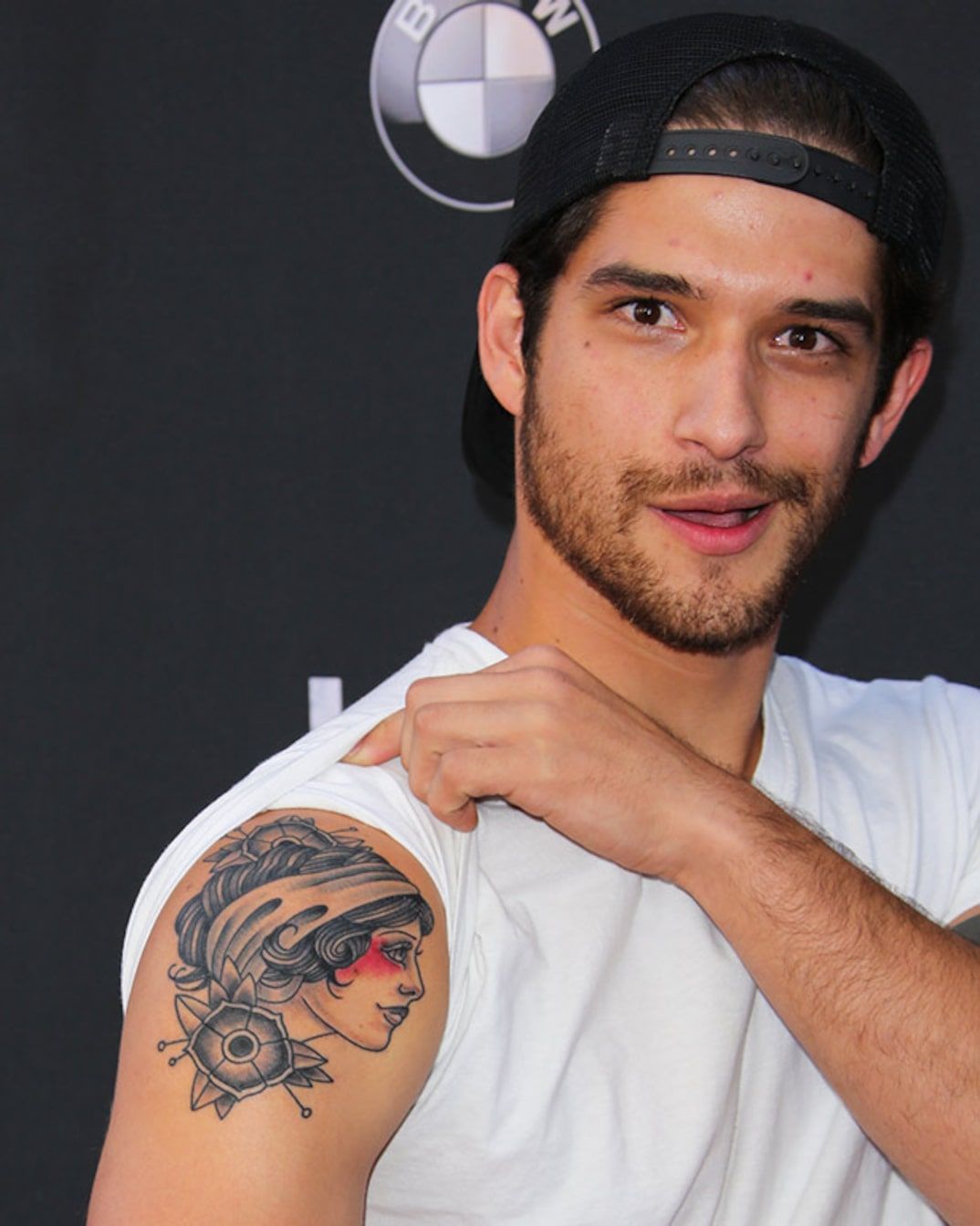 Tyler Posey gypsy shoulder tattoo