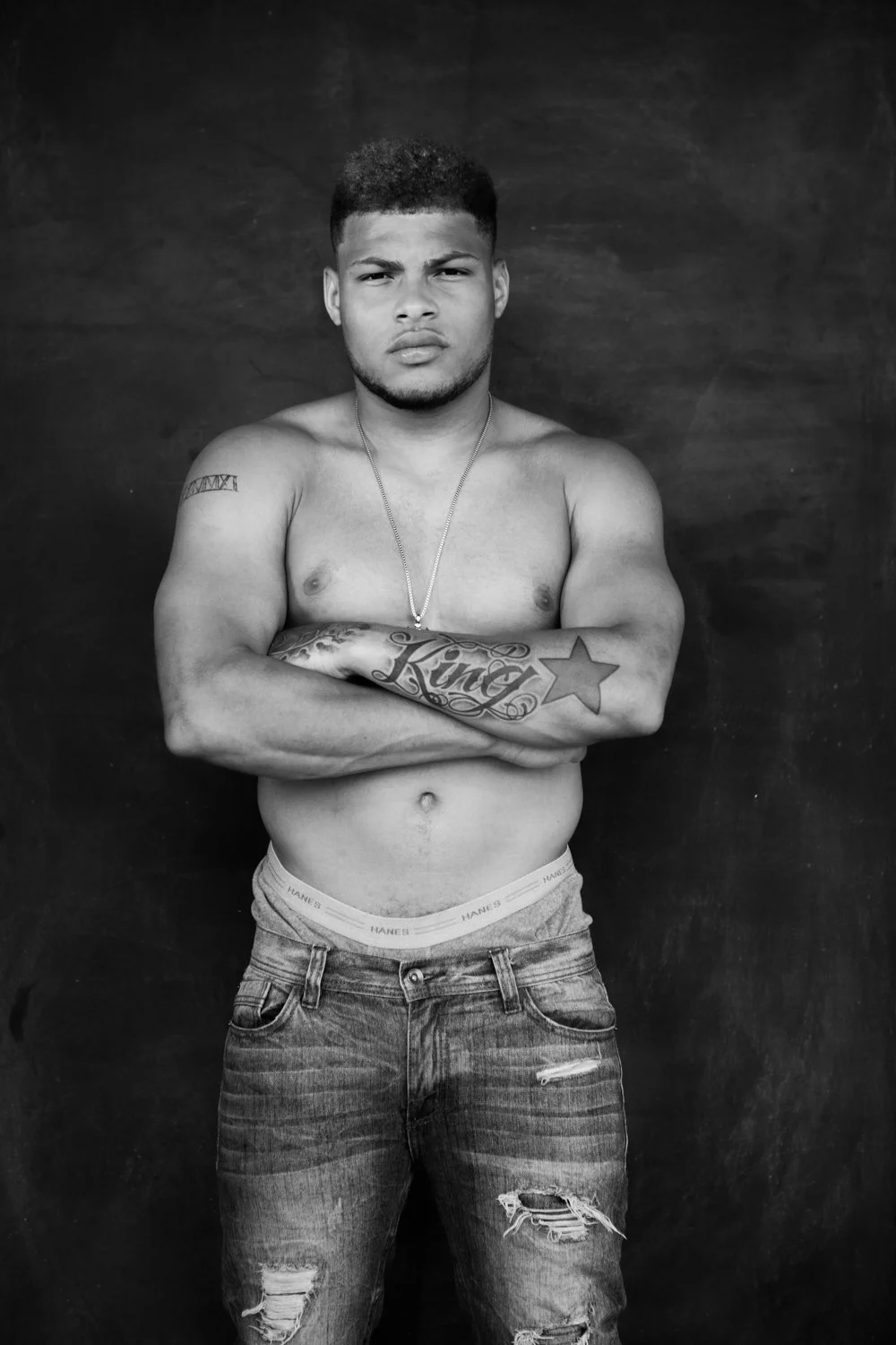 Tyrann Mathieu King forearm tattoo