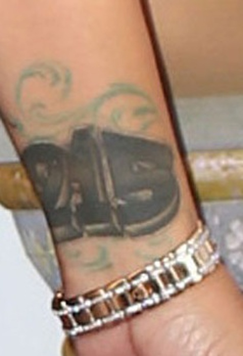 Amber Rose tattoos: wrist tattoo